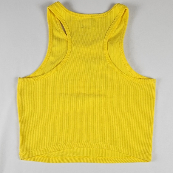 Disney Mickey Mouse Yellow Cropped Tank Top. Sz Medium. - Picture 3 of 7